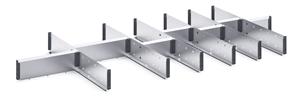 14 Compartment Steel Divider Kit External 1300W x 650 x 75H Bott Cubio Steel Divider Kits 43020694.51 